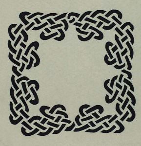 Hand-Cut Celtic Knotwork Stencil