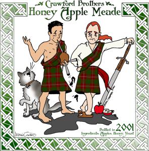 Crawford Brothers Honey Apple Meade Label
