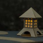 Garden Lantern Origamic Architecture / Kirigami with integrated electronics