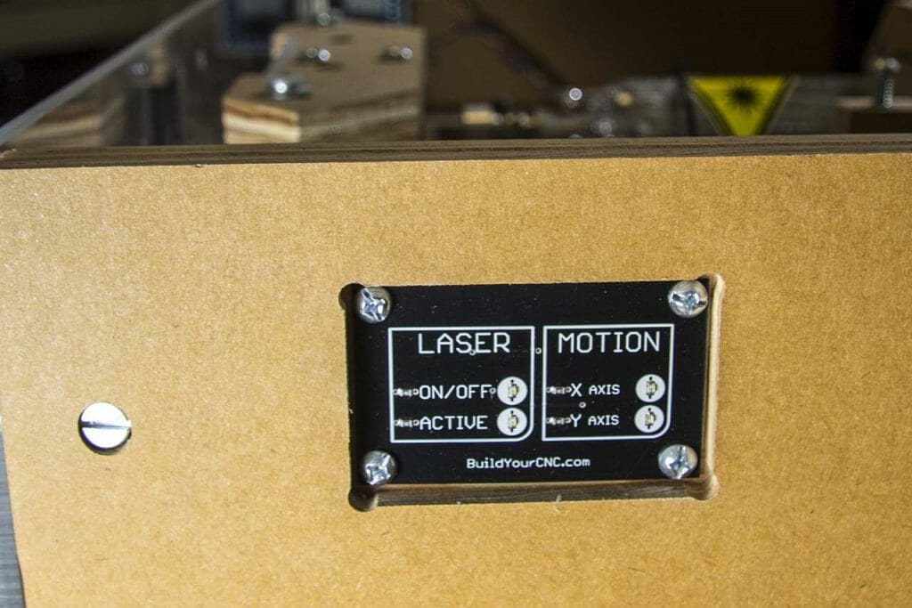 Blacktooth Laser Cutter Operation Panel