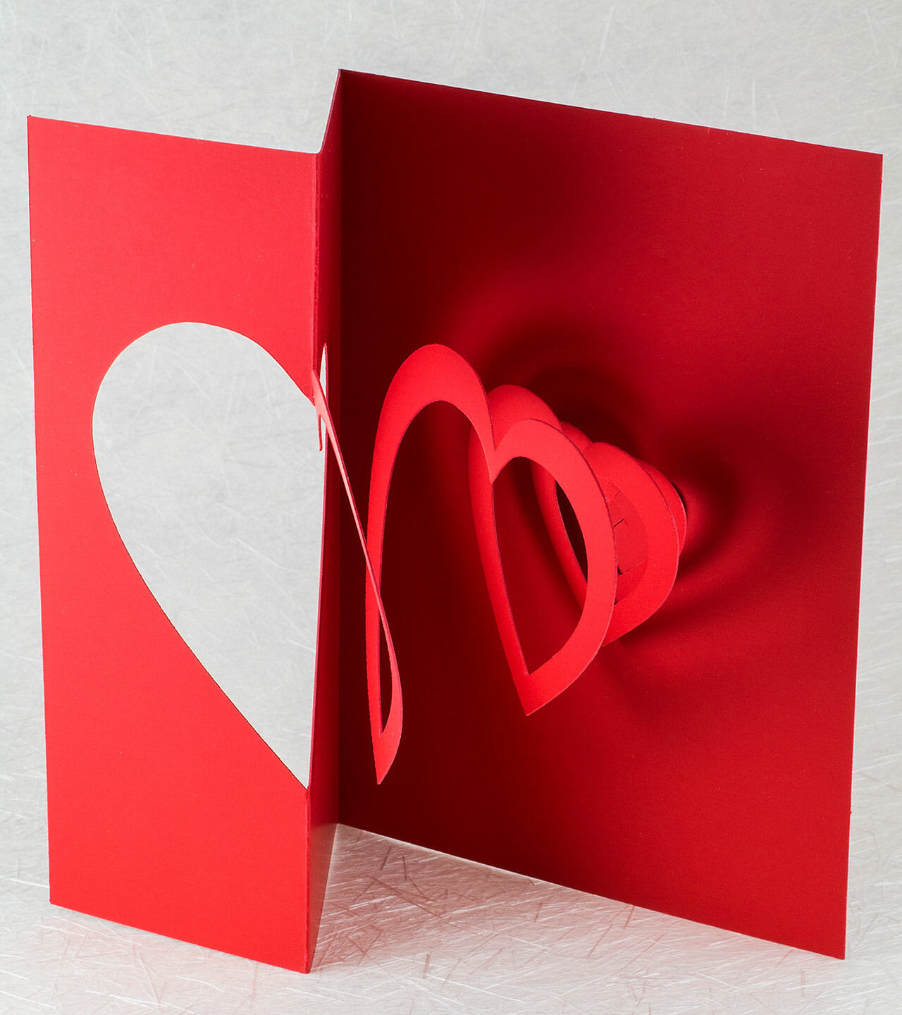 Helical Heart Pop Up Card - Evermore Stud.io For Pop Out Heart Card Template
