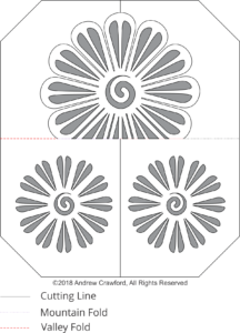 Flower Crest OA Card Pattern