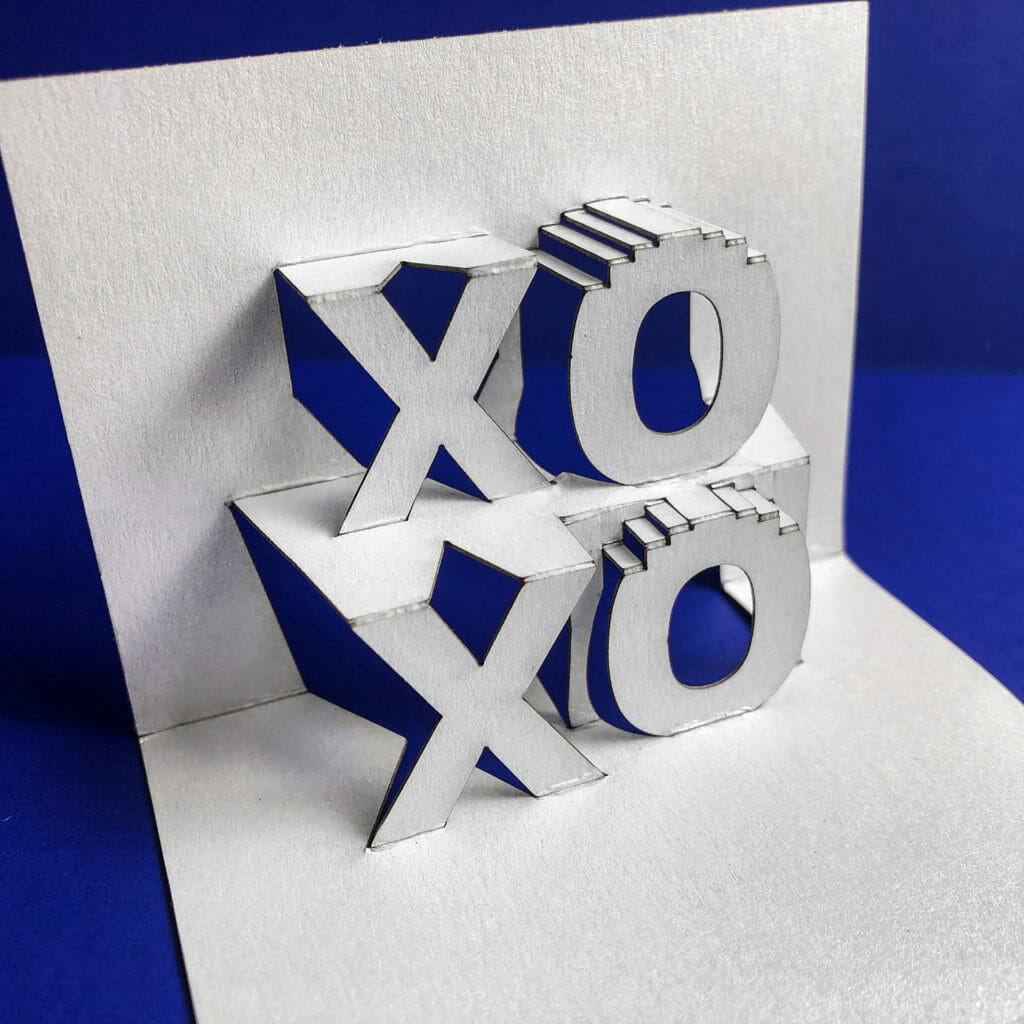 XOXO 2019 Origamic Architecture / Kirigami Pop Up Card