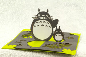 Totoro twisted-crest OA pop up card
