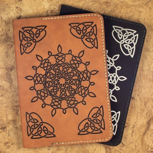Celtic Snowflake Softcover Journals (Brown and Black)