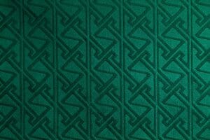 Celtic Key Pattern Embossed Velvet