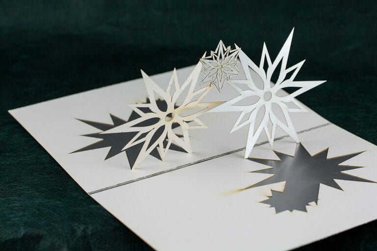 180-Degree Snowflakes Pop Up Card (original prototype from 2002)
