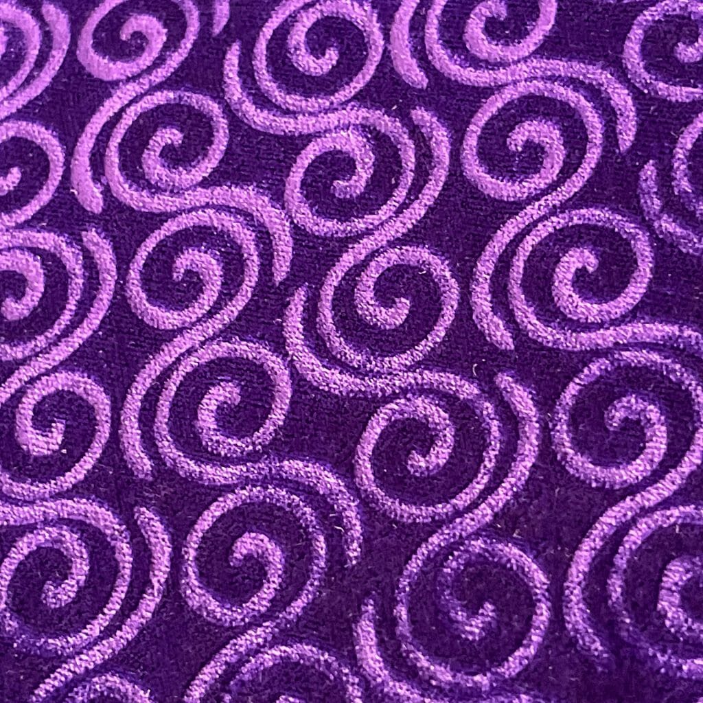 Purple Velvet Embossed with Celtic Spirals