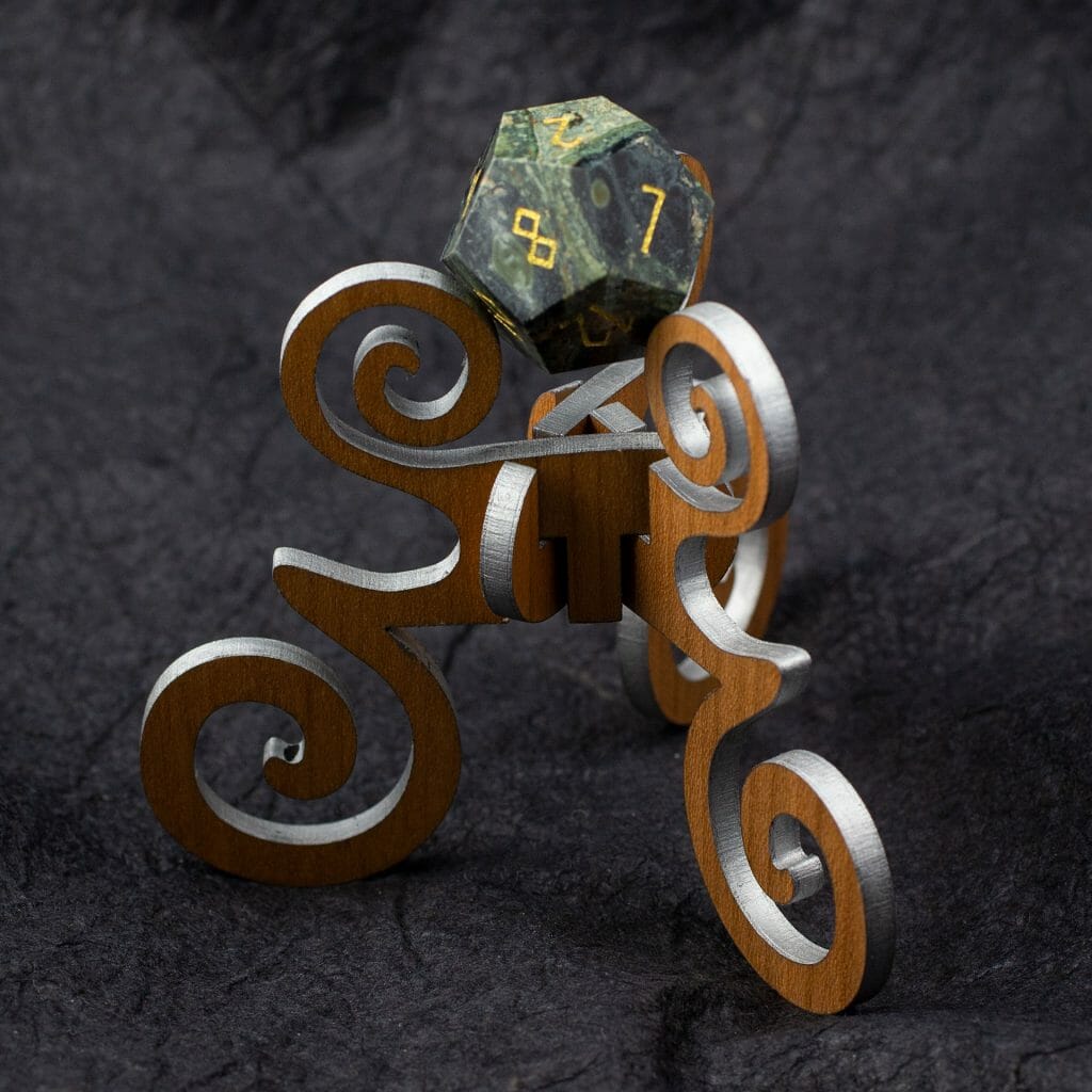 Cherry and Silver Dice Reliquary
