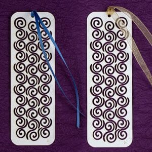 Celtic Spirals Kirigami Bookmarks