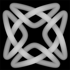 Square Celtic Knot 2 Depthmap