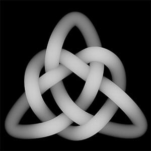 Triangular Celtic Knot Depthmap